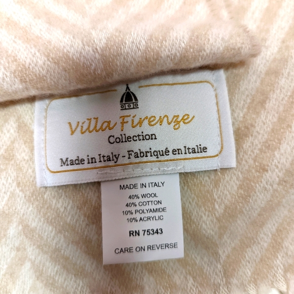 Villa Firenze Oversize Wool Blend Blanket NWT - Picture 4 of 6